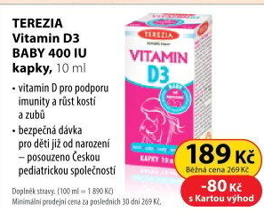 Kapky Vitamin pro děti D3 Baby Terezia