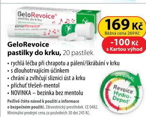 Pastilky do krku GeloRevoice
