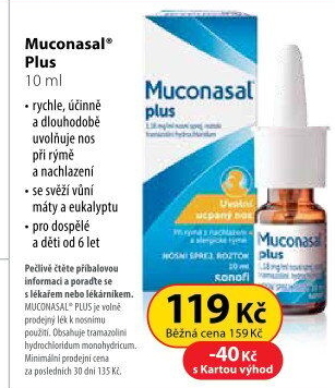Sprej nosní Muconasal Plus