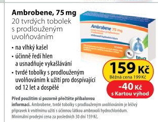 Tablety na vykašlávání Ambrobene Teva