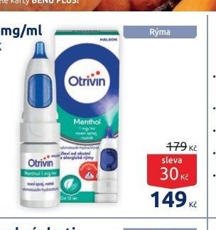 Otrivin Menthol 1 mg/ml nosní sprej, roztok
