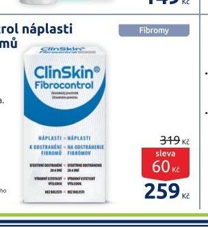 ClinSkin Fibrocontrol náplasti k odstranění fibromů