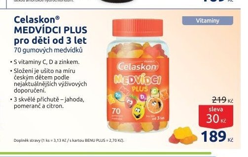 Celaskon MEDVÍDCI PLUS