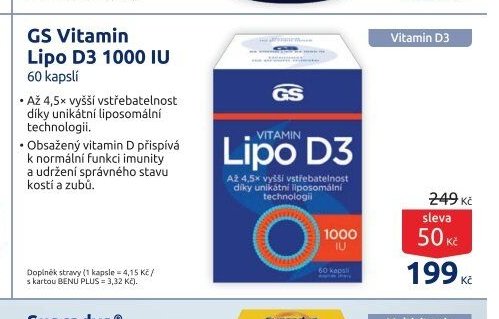GS Vitamin Lipo D3 1000 IU