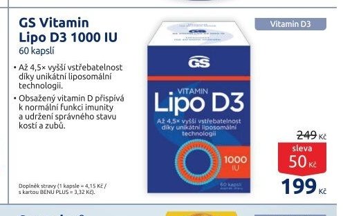 GS Vitamin Lipo D3 1000 IU
