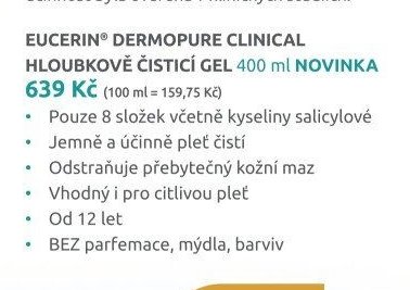 EUCERIN® DERMOPURE CLINICAL HLOUBKOVĚ ČISTICÍ GEL