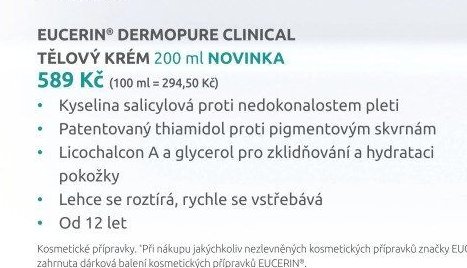 EUCERIN® DERMOPURE CLINICAL TĚLOVÝ KRÉM