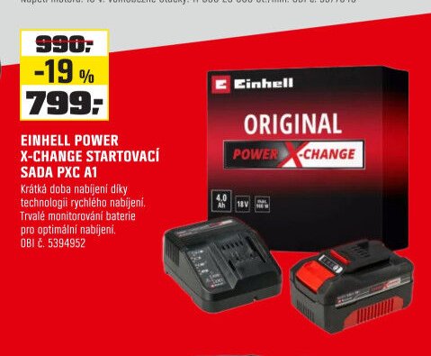 EINHELL POWER X-CHANGE STARTOVACÍ SADA PXC A1