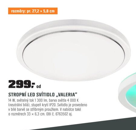 STROPNÍ LED SVÍTIDLO „VALERIA“