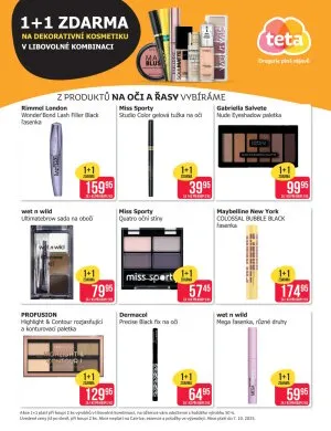 akční leták Teta drogerie 1.10.2025-7.10.2025