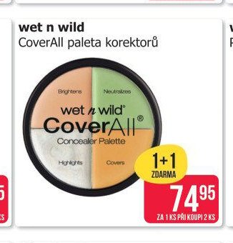 wet n wild CoverAll paleta korektorů