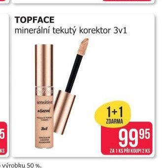 TOPFACE minerální tekutý korektor 3v1