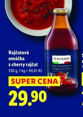 Rajčatová omáčka z cherry rajčat
