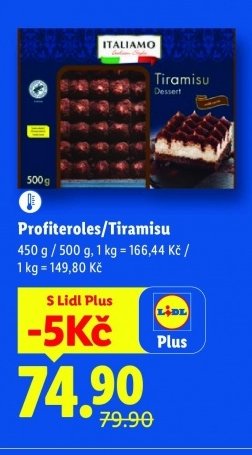 Profiteroles/Tiramisu
