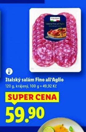 Italský salám Fino all'Aglio