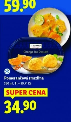 Pomerančová zmrzlina