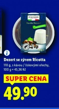 Dezert se sýrem Ricotta