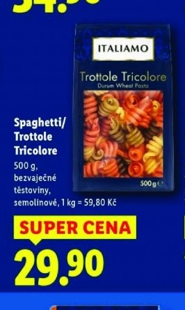 Spaghetti/Trottole Tricolore