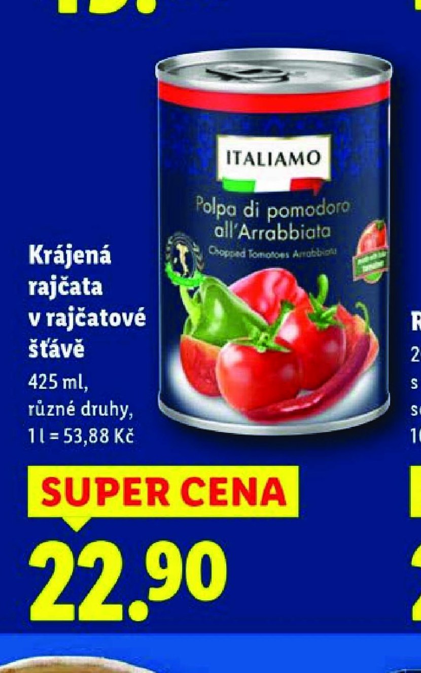 Krájená rajčata v rajčatové šťávě