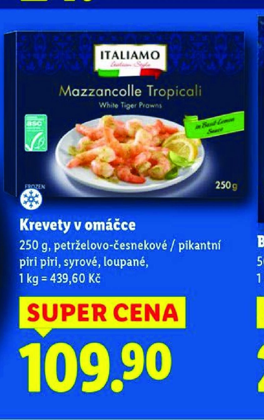 Krevety v omáčce