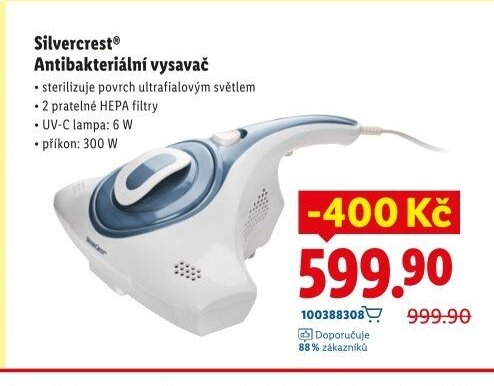 Silvercrest Antibakteriální vysavač - Lidl akcniletaky.com
