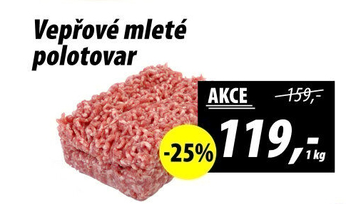 Maso mleté vepřové