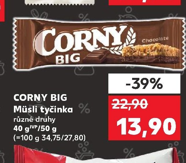 CORNY BIG Müsli tyčinka různé druhy
