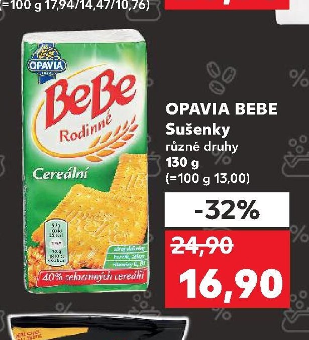 OPAVIA BEBE Sušenky různé druhy