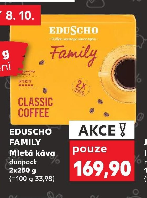 EDUSCHO FAMILY Mletá káva duopack 2x250 g