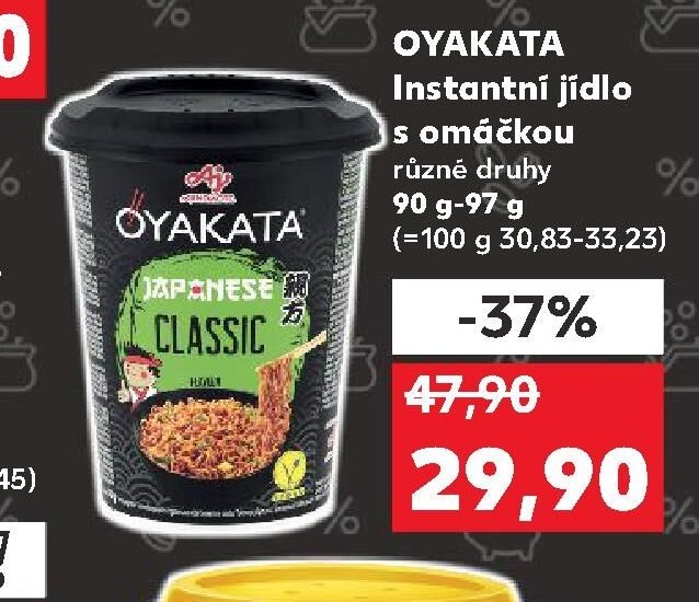 OYAKATA Instantní jídlo s omáčkou 90 g-97 g