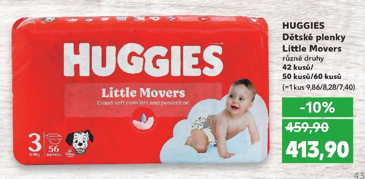 HUGGIES Dětské plenky Little Movers