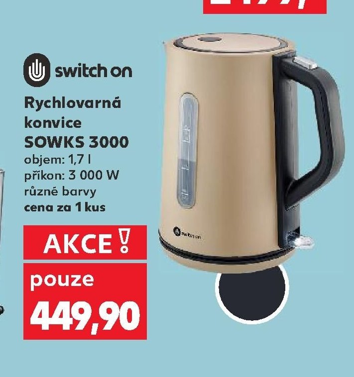 Switch On Rychlovarná konvice SOWKS 3000 - Kaufland akcniletaky.com