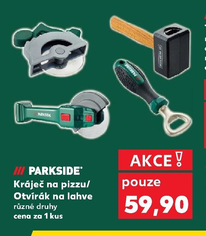 Parkside Kráječ na pizzu / Otvírák na lahve