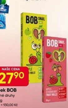 Ovocné pásky Šnek BOB LLC Eco Snack