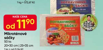 Sáčky mikrotenové Hruška