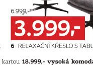 Relaxační křeslo s taburetem