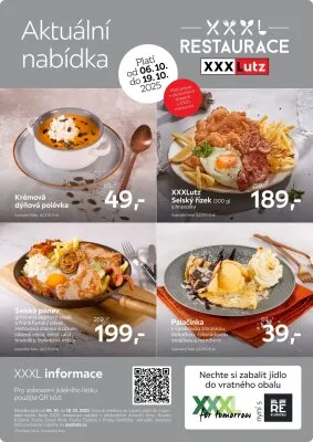 akční leták XXXLutz 6.10.2025-19.10.2025