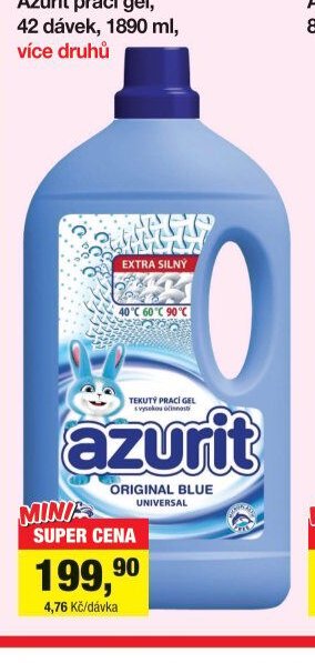 Azurit prací gel, 42 dávek, 1890 ml