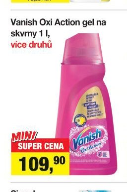 Vanish Oxi Action gel na skvrny 1 l