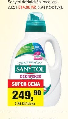 Sanytol prací gel