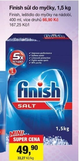 Sůl do myčky Finish