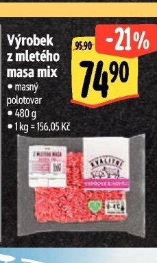 Výrobek z mletého masa mix