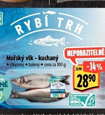 Mořský vlk - kuchaný