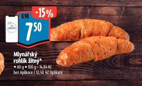 Mlynářský rohlík žitný - Albert akcniletaky.com