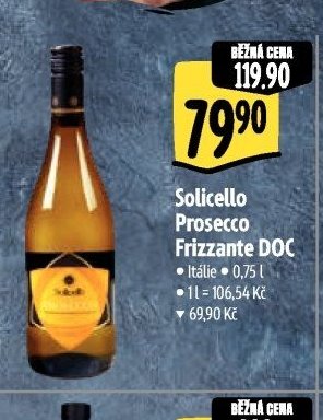 Solicello Prosecco Frizzante DOC