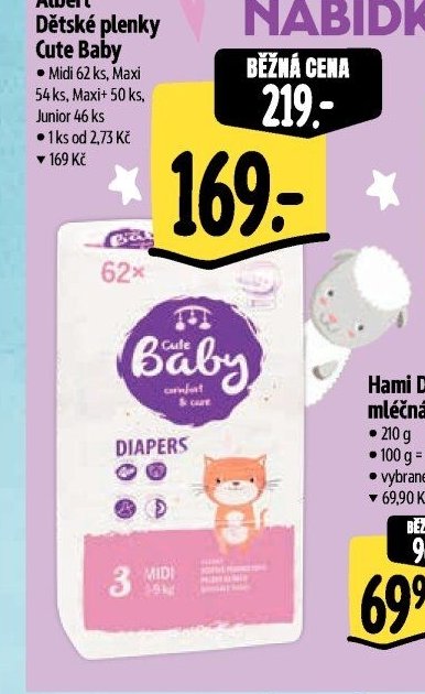 Albert Dětské plenky Cute Baby