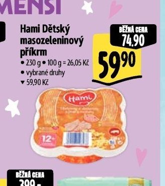 Hami Dětský masozeleninový příkrm