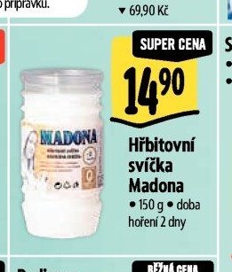 Hřbitovní svíčka Madona - Albert akcniletaky.com