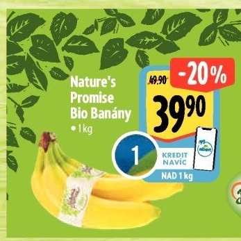 Banány bio Nature'