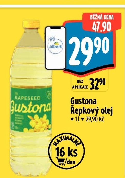 Řepkový olej Gustona